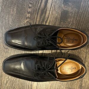 Clarks Men's Black Leather Dress Shoes – Size 7
